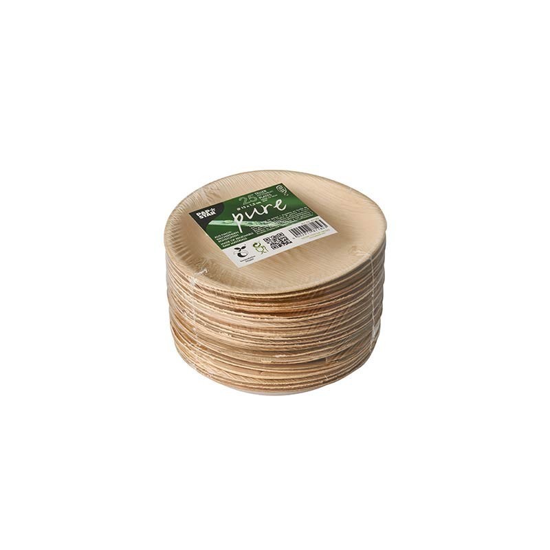 Platos Hoja De Palma Biodegradable Gama Pure Redondo Cm Cm Pepebar Com