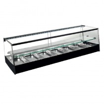 Vitrina refrigerada cristal frontal hasta nivel de barra con estante T-4E