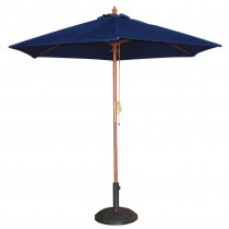 Sombrilla parasol redondo azul marino diámetro 2,5m redonda Bolero GG496