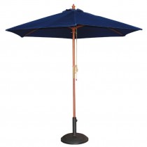 Sombrilla parasol redondo azul marino diámetro 3m redonda Bolero GG497