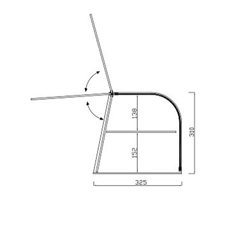 ➡ [Vitrina expositora neutra PS curvada o recta] ✓ En Stock