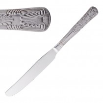 Cuchillo de mesa mango macizo Kings 24cm. 12ud. acero inoxidable D682