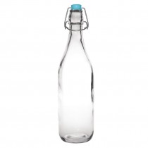 Botella de cristal con tapón para agua 1,18L 6 unidades GG930