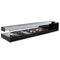 Vitrina refrigerada Sushi con Cubetas o Parrillas Varias medidas y opciones SHS, SU, SUC, SHS-E Vitrinas Gómez