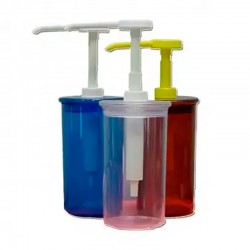 Dosificador de plástico de colores 20 cc capacidad de 1 litro