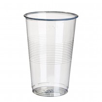 25 vasos de plástico, 0,5 l diámetro 9,5 cm · 13,7 cm transparente