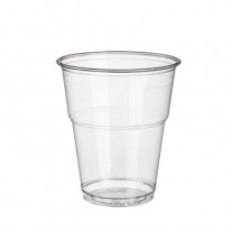 25 Vasos para bebidas frías, pure 0,3 l diámetro 9,5 cm · 11 cm transparente con borde redondeado