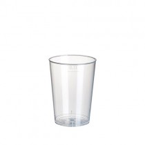 40 vasos de plástico, 0,1 l diámetro 5,2 cm · 7,4 cm translúcido irrompible