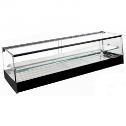 Vitrina refrigerada cristal frontal hasta nivel de barra con estante T-120E