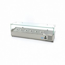 Vitrina refrigerada 140cm para 6 x 1/3 gn