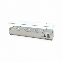 Vitrina refrigerada 150cm para 6 x 1/3 gn