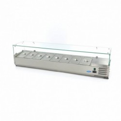 Vitrina refrigerada 180cm para 8 x 1/3 gn