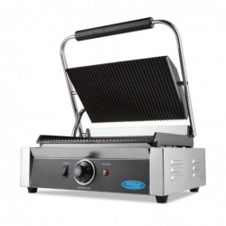 Grill de contacto ranurado placa grill individual 33,5cm