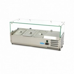 Vitrina refrigerada 95cm para 3 x 1/3 gn