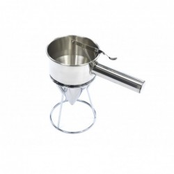 Dispensador de batter 1,3 litros acero inoxidable con botón dosificador