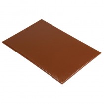 Tabla de cortar de alta densidad grande marrón Hygiplas J005