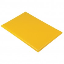 Tabla de cortar de alta densidad extra gruesa amarilla Hygiplas J039