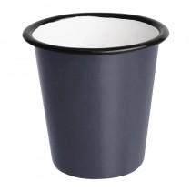 Vaso esmaltado Olympia gris-negro 310ml. Paquete de 6 ud. DC393