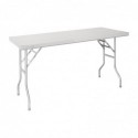 Mesa de trabajo plegable de acero inoxidable Vogue 1220x610x780 FN288