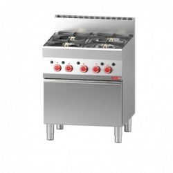 Cocina gas 4 quemadores y horno gas Gastro M 650 GN047