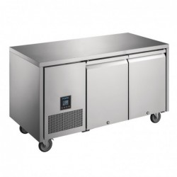 Mesa refrigerada 267 litros doble puerta con ruedas Premium U-Serie Polar UA005