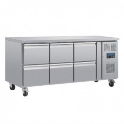 Mesa refrigerada 6 cajones GN 1/1 Polar Serie U DA548