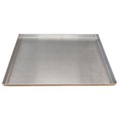 Bandeja profundidad 3 cm aluminio 60x40 canto recto esquinas soldadas Bengolea BE60X403