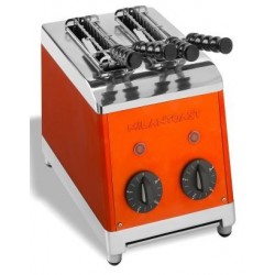 Tostadora vertical naranja 2 pinzas Milan toast 7002