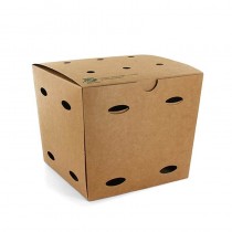 50 Cajas grandes de cartón para patatas a la francesa 14 cm x 14,5 cm x 14,5 cm