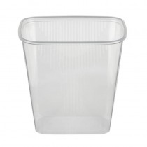 100 Vasos transparentes cuadrados 500 ml 10,1 cm x 8,1 cm x 10,8 cm
