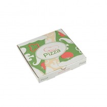 100 Cajas cuadradas de pizza de papel de celulosa 20 cm x 20 cm x 3 cm