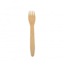 500 Tenedores, madera biodegradable gama Pure 16,5 cm