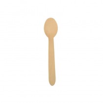 500 Cucharas, madera biodegradable gama Pure 15,7 cm