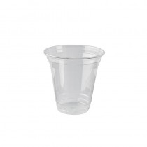 80 Vasos para bebidas frías, PLA biodegradable gama Pure 0,2 l Ø 9,5 cm · 9,59 cm transparente