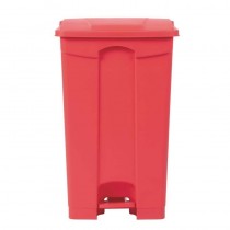 Cubo de basura a pedal Jantex rojo 87 litros DC712