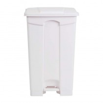 Cubo de basura a pedal Jantex blanco 87 litros DC713