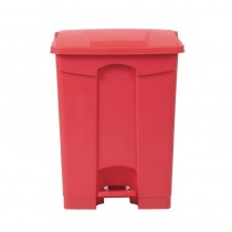 Cubo de basura a pedal Jantex rojo 65 litros DC710