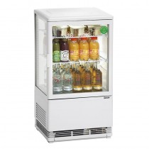 Vitrina expositora refrigeradora 58 litros, blanca Bartscher 700258G