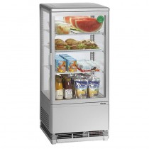 Vitrina expositora refrigeradora 78 litros, plateado Bartscher 700778G