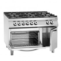 Cocina industrial de 6 fogones horno y almacenamiento Bartscher 2952481